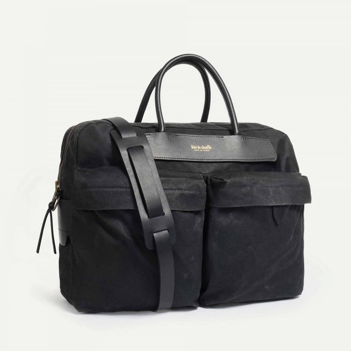 Bolso de negocios Hélios - Negro encerado (imagen n.º 2)