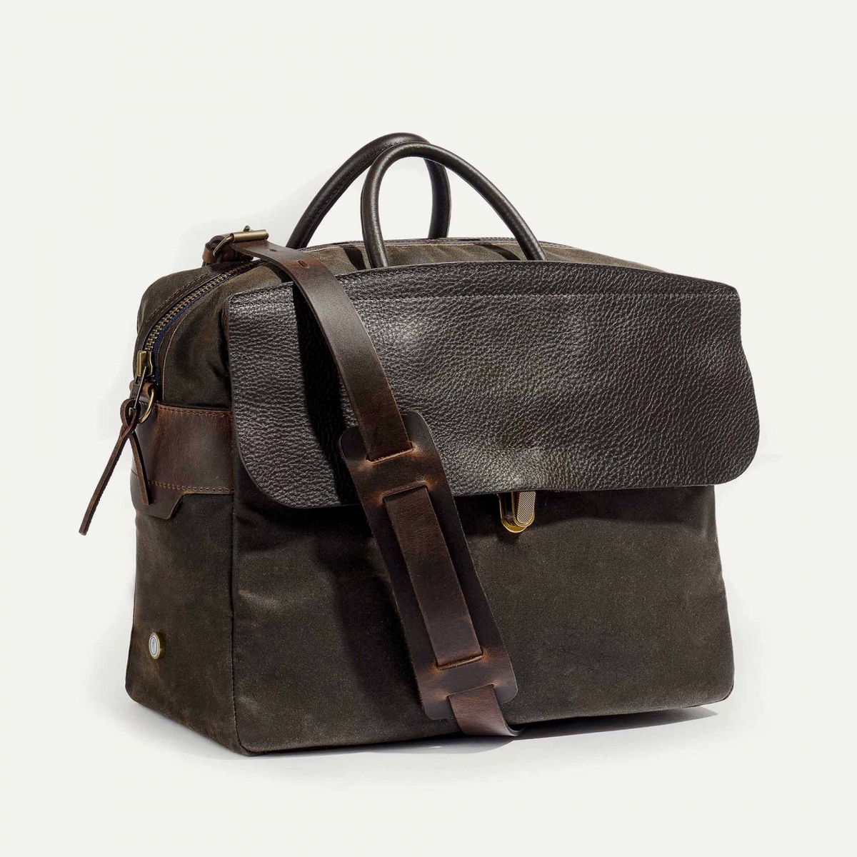 Businesstasche Zeppo - Khaki Gewachst (image n°3)