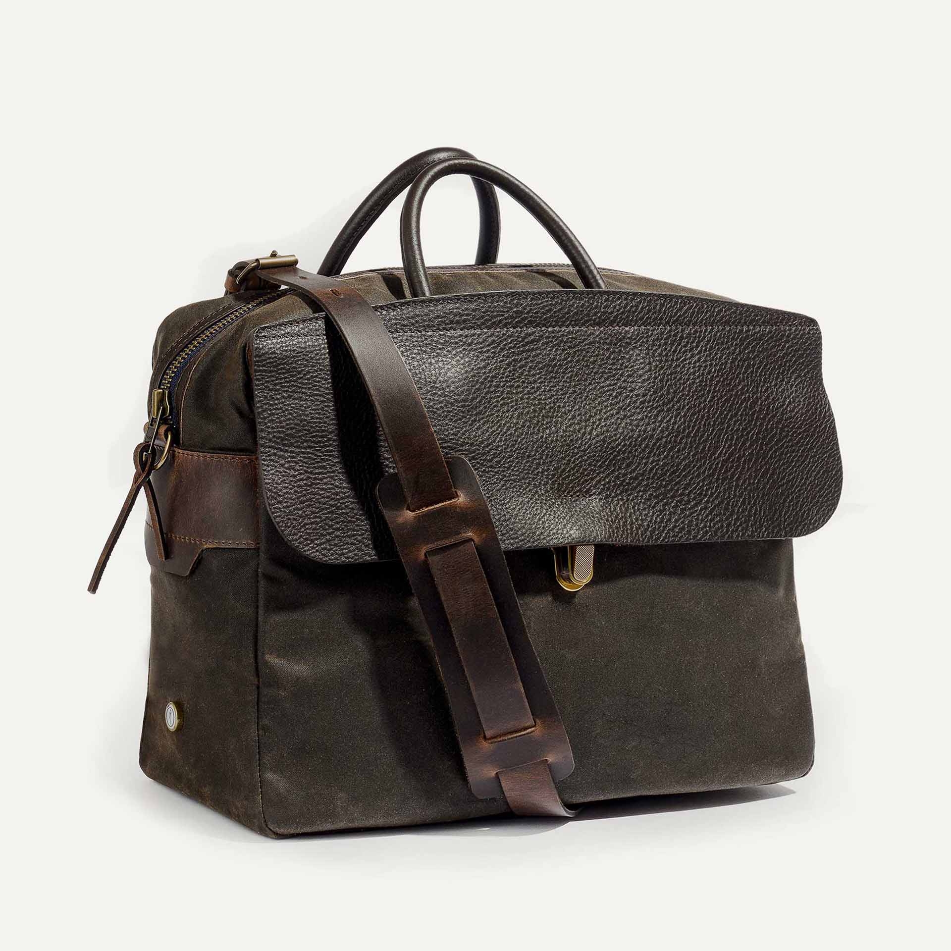 Sac business Zeppo - Kaki Waxé (image n°3)