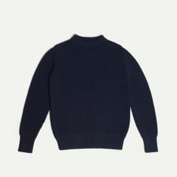 Jersey Cancale 100 % algodón - Azul marino