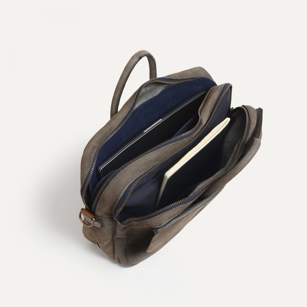 Sac business Zeppo - Soft Kaki brun (image n°4)