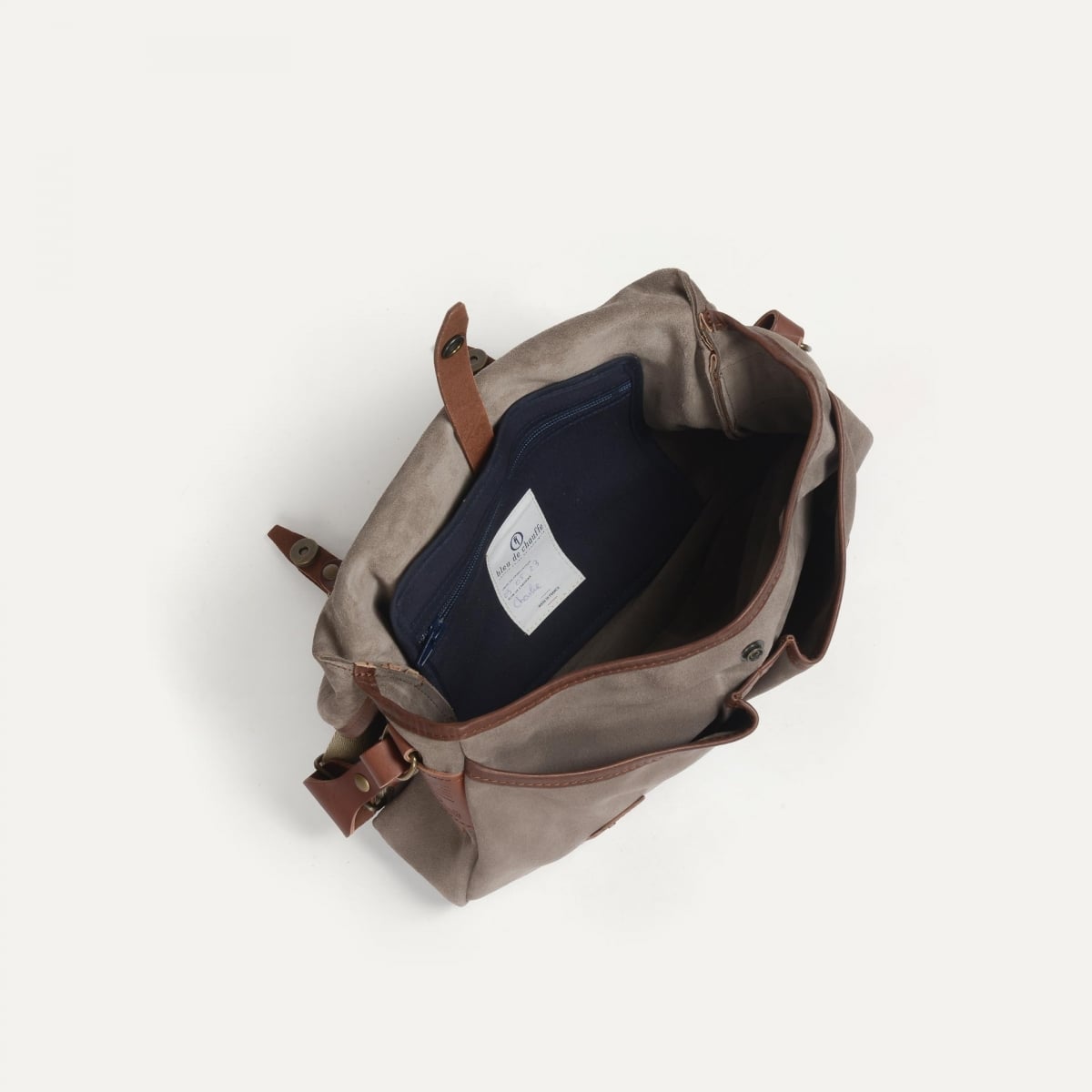 Bolsa de pescador S / Cuero aterciopelado - Almendra (imagen n.º 4)