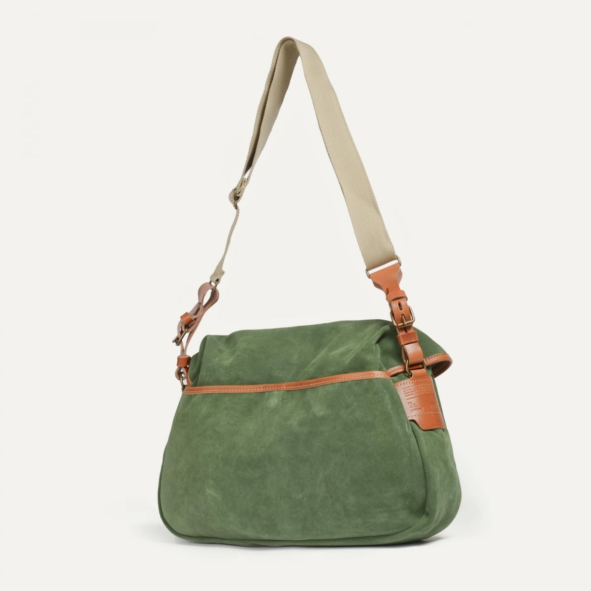Bolsa de pescador M / Cuero aterciopelado - Agave (imagen n.º 3)
