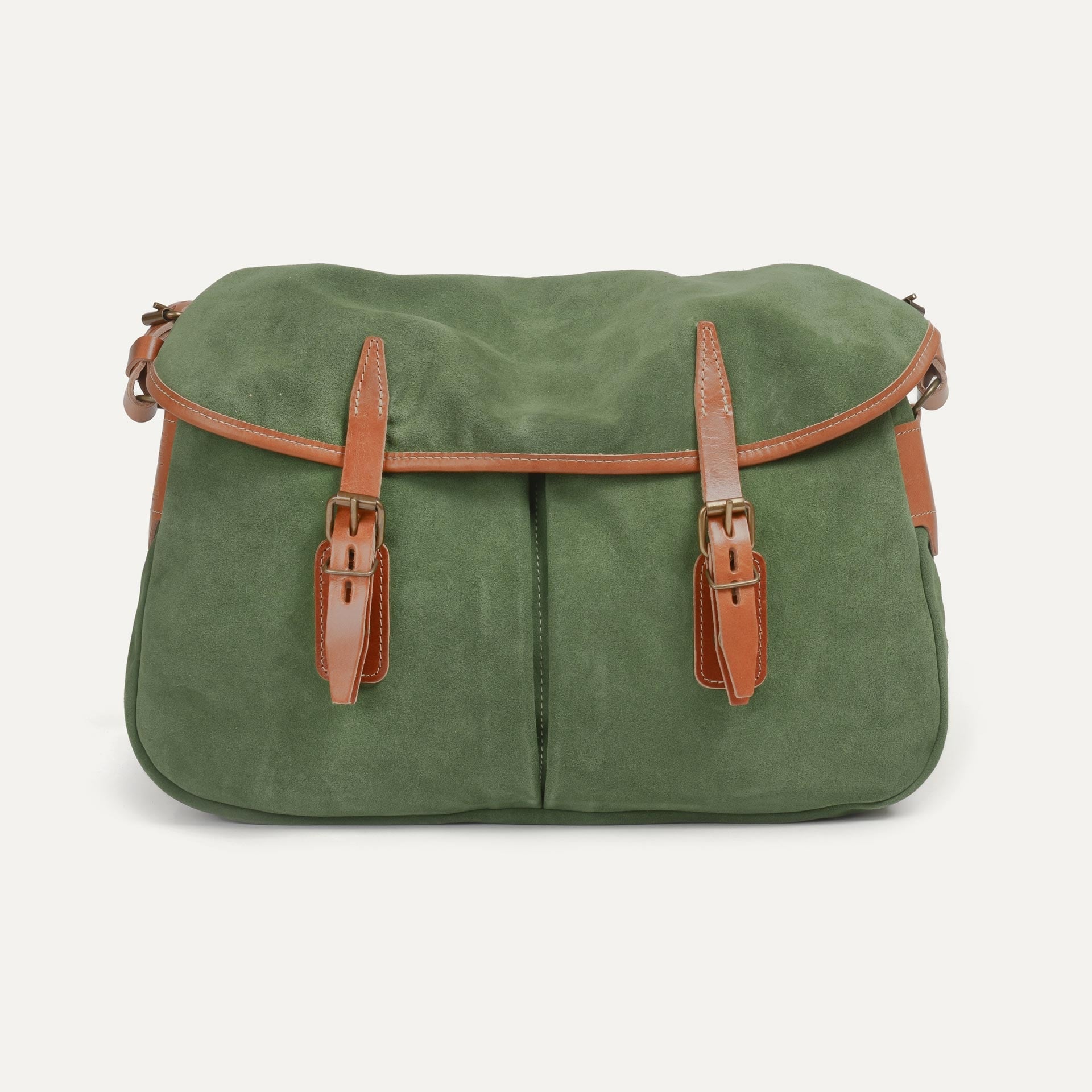 Bolsa de pescador M / Cuero aterciopelado - Agave (imagen n.º 1)