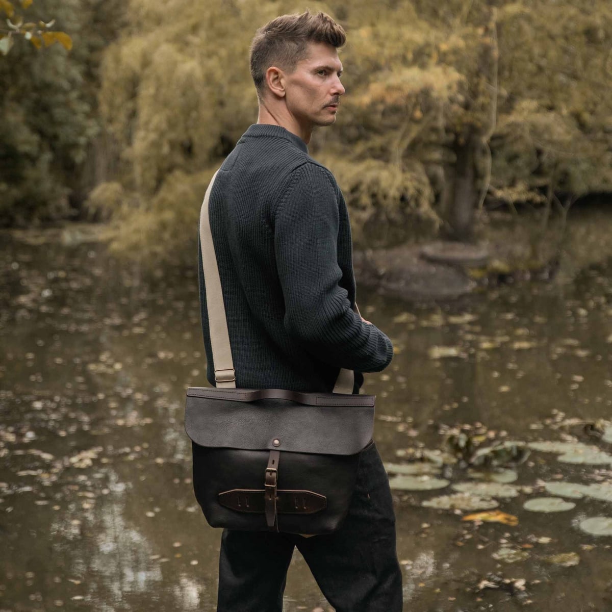 Bolso Postier Lazard - Marrón oscuro (imagen n.º 6)