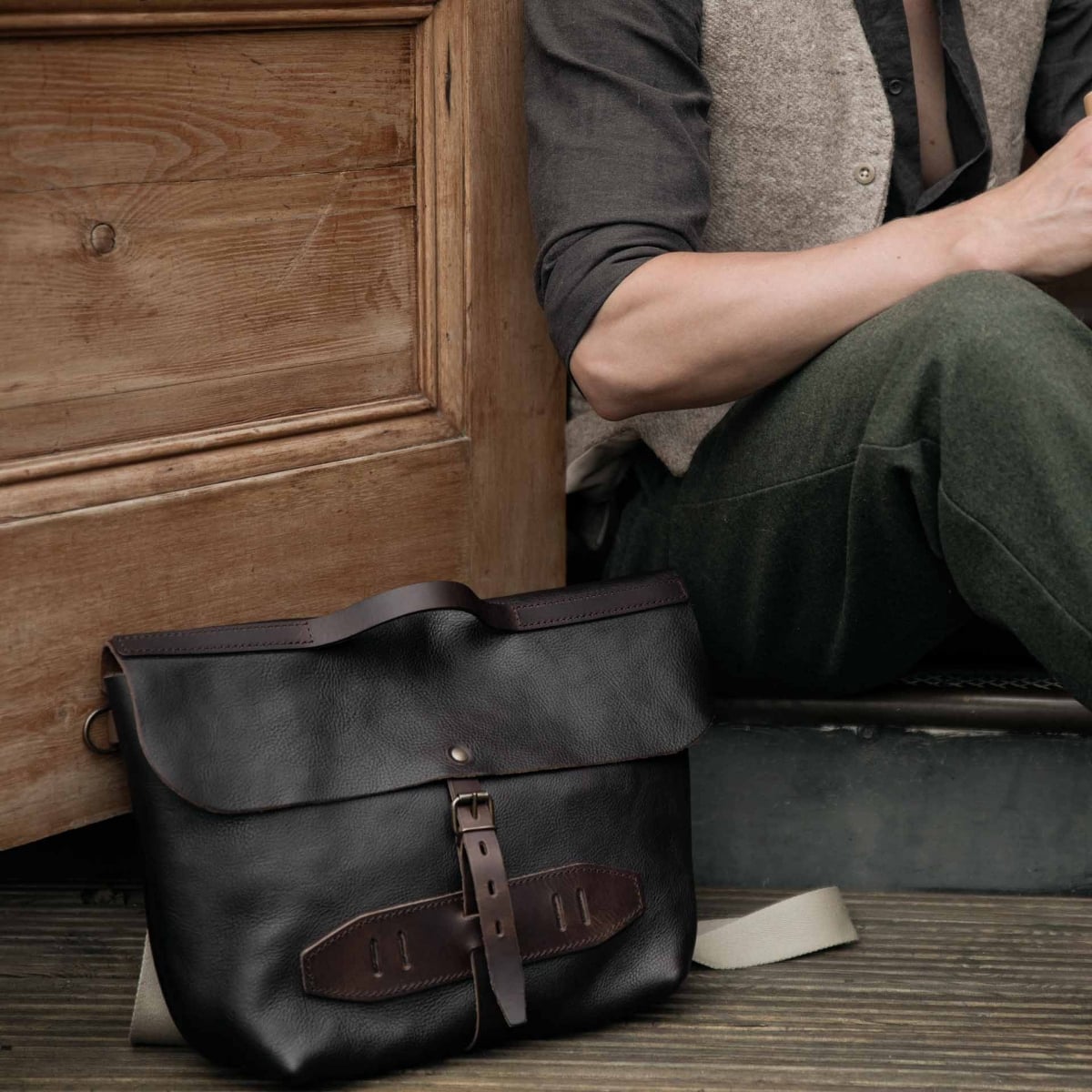 Bolso Postier Lazard - Marrón oscuro (imagen n.º 5)