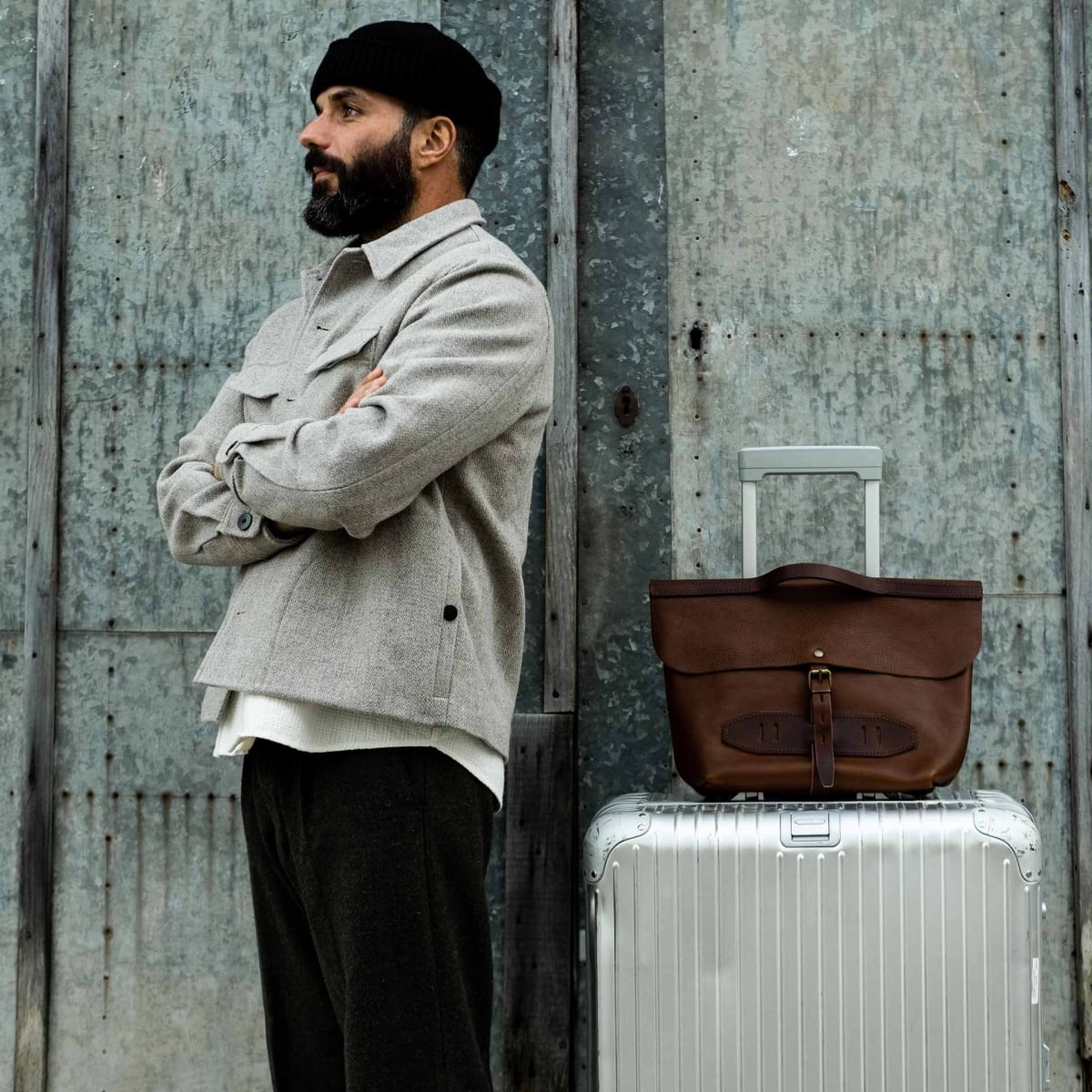 Lazard Satchel bag - Amber Brown (image n°8)