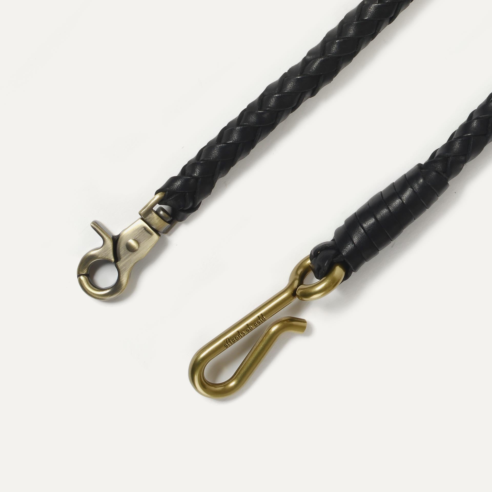 Geflochtener Schlüsselring Hook L - Schwarz (image n°3)