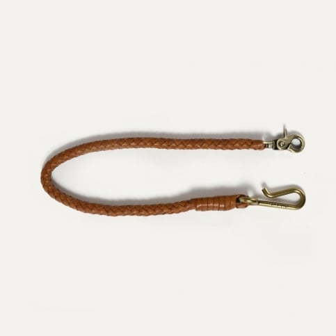 Porte clé tressé Hook L - Miel