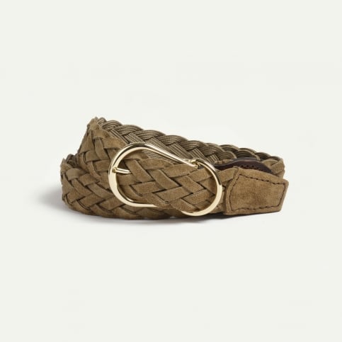 Ceinture Cléo tressée - Noir
