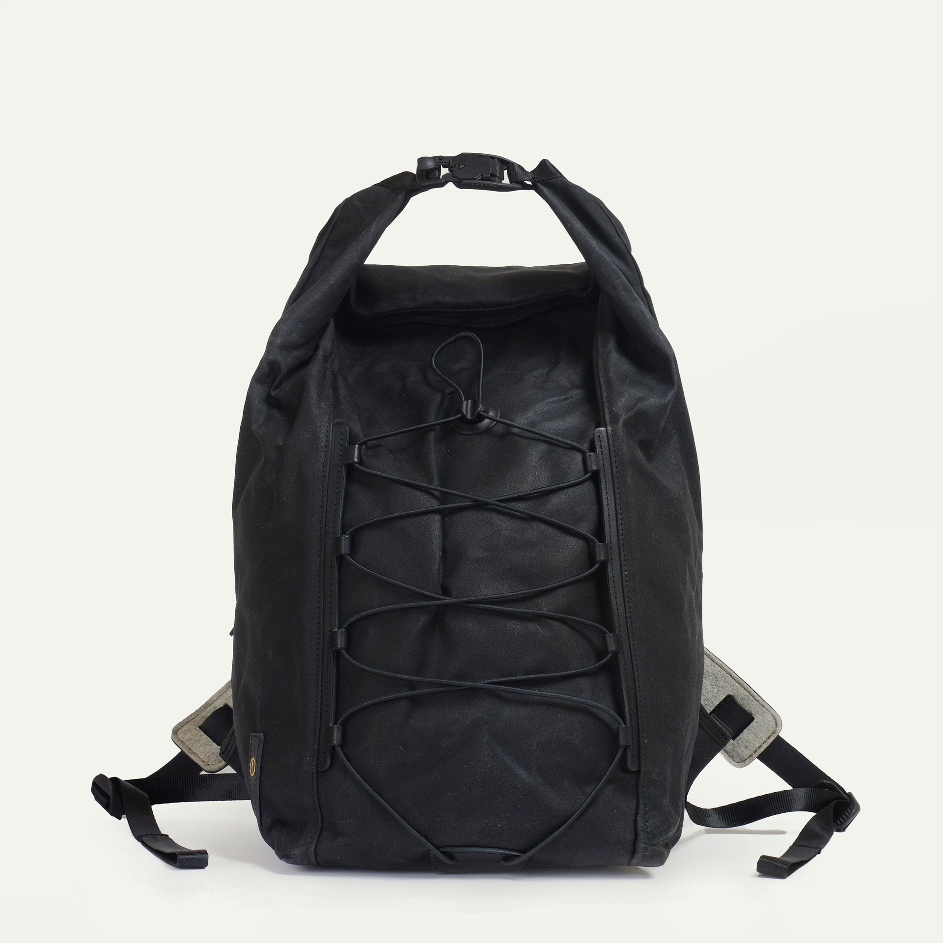 Rucksack Meteor - Schwarz Gewachst (image n°1)