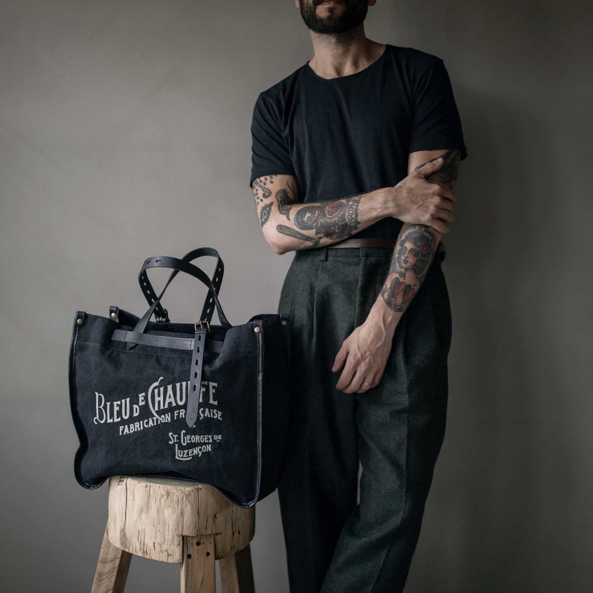 Bazar tote bag - Black BM (image n°7)