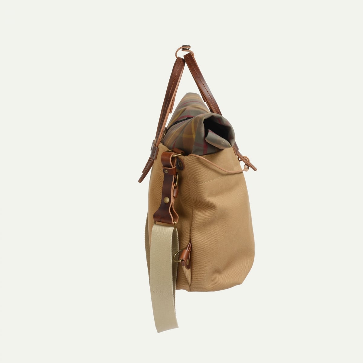 Woody Business bag - Check Camel (image n°2)