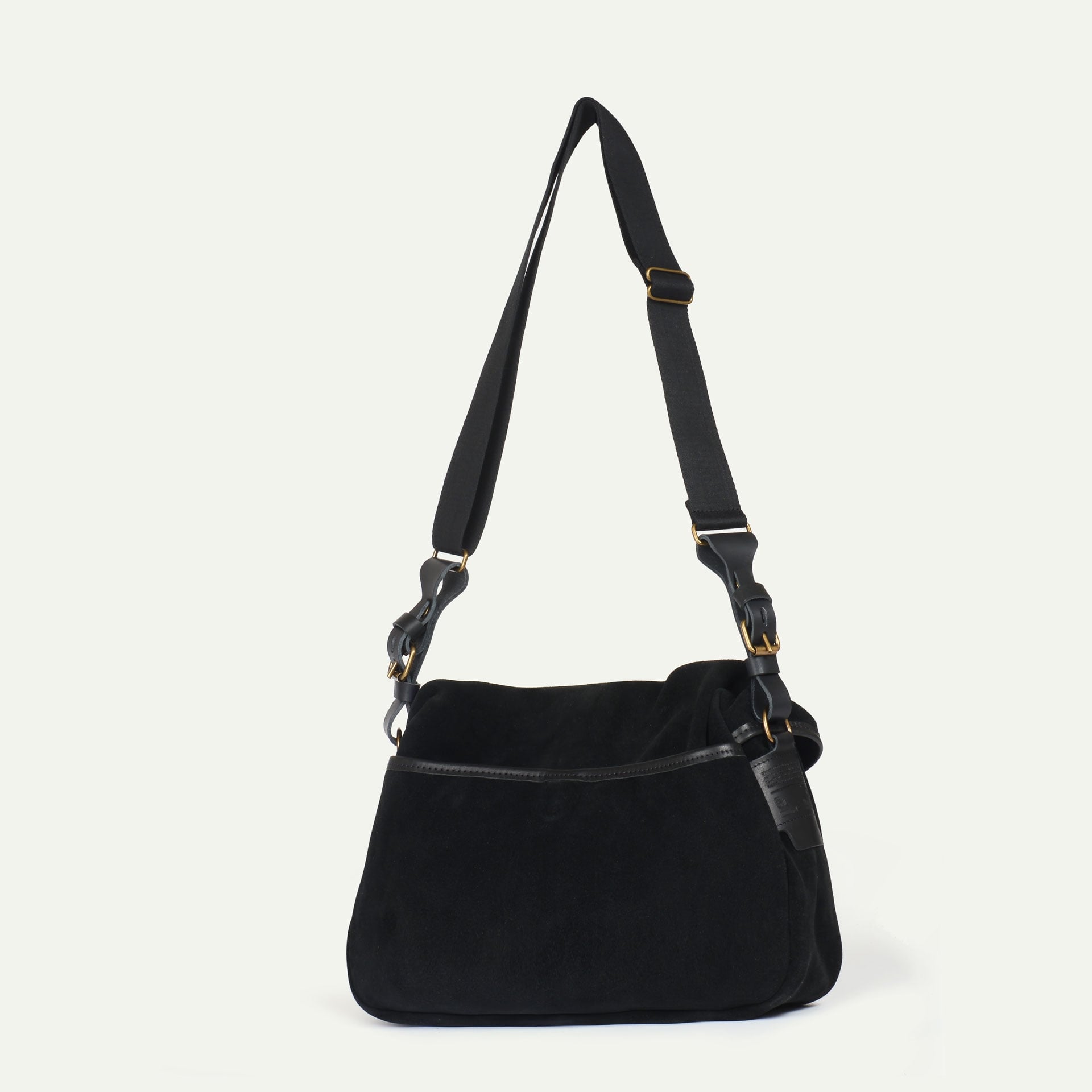 Musette S Fisherman's bag / Suede - Black (image n°3)