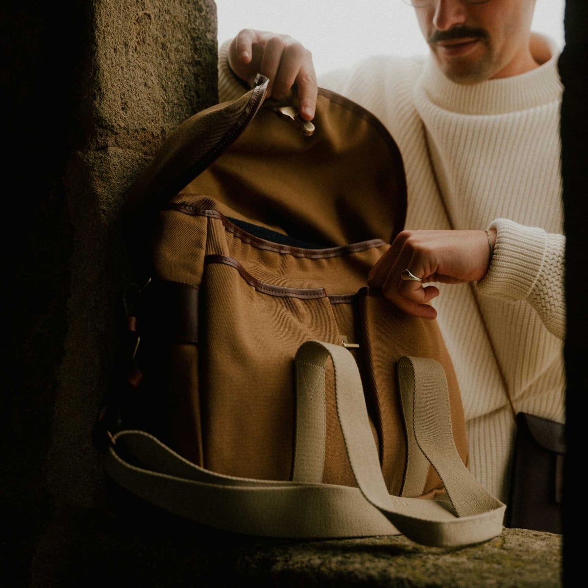 Musette Business bag - Camel BM (image n°9)