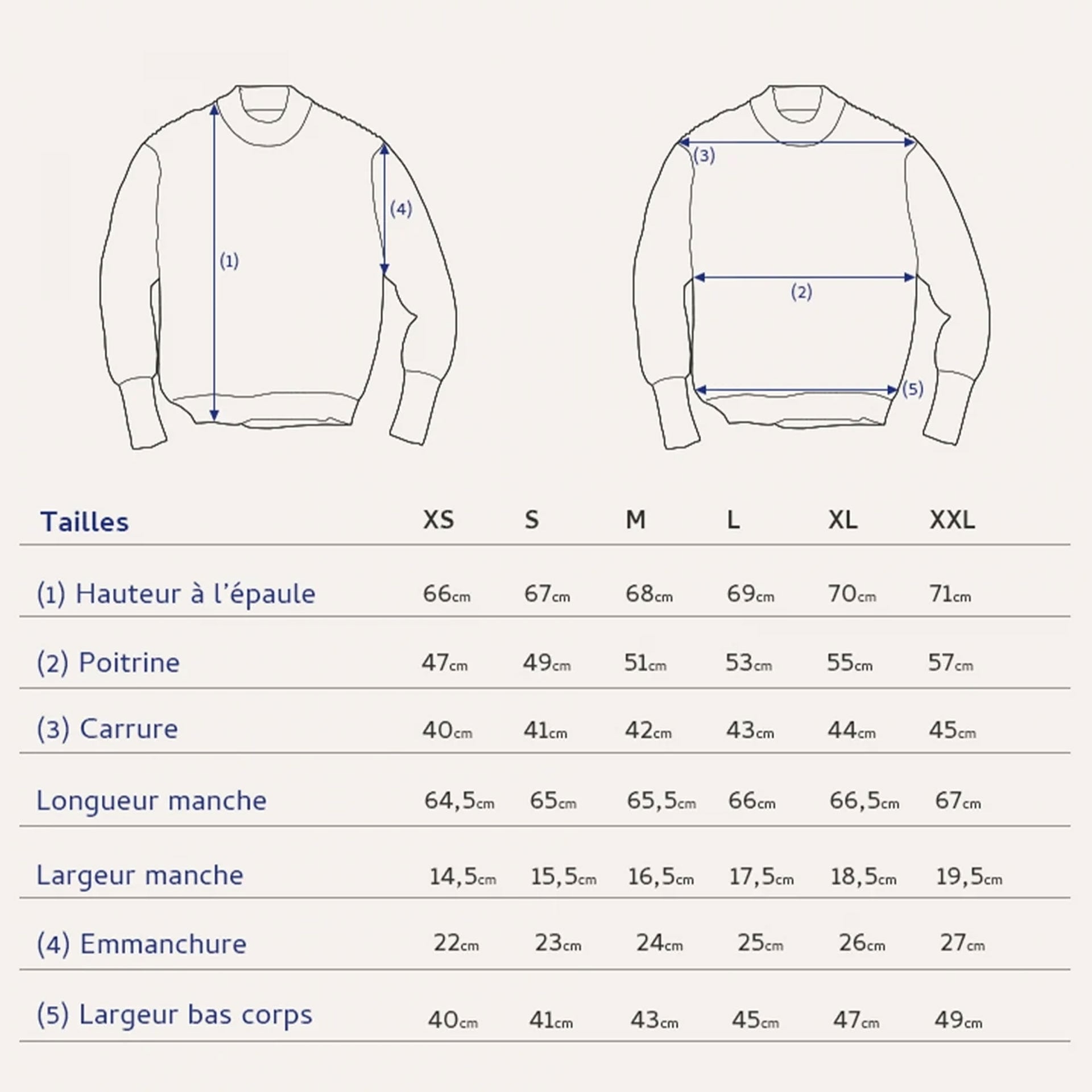 Marinepullover Cancale - Ecru (image n°9)