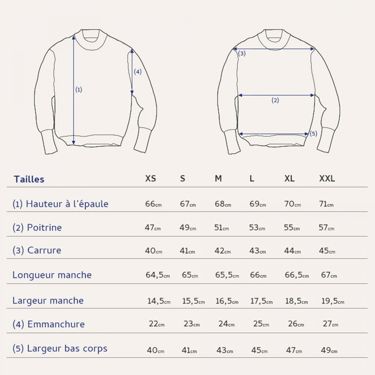 Jersey marinero Cancale - Gris jaspeado (imagen n.º 9)