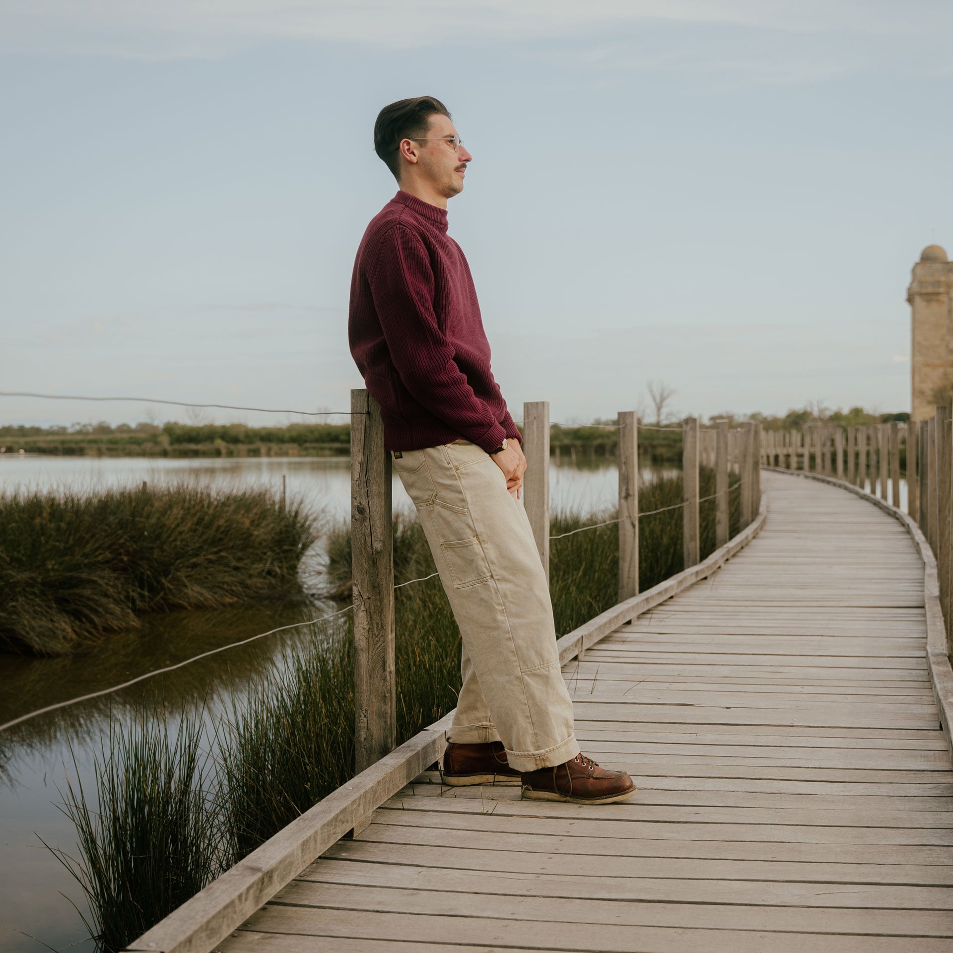 Pull Marin Cancale - Bordeaux (image n°6)