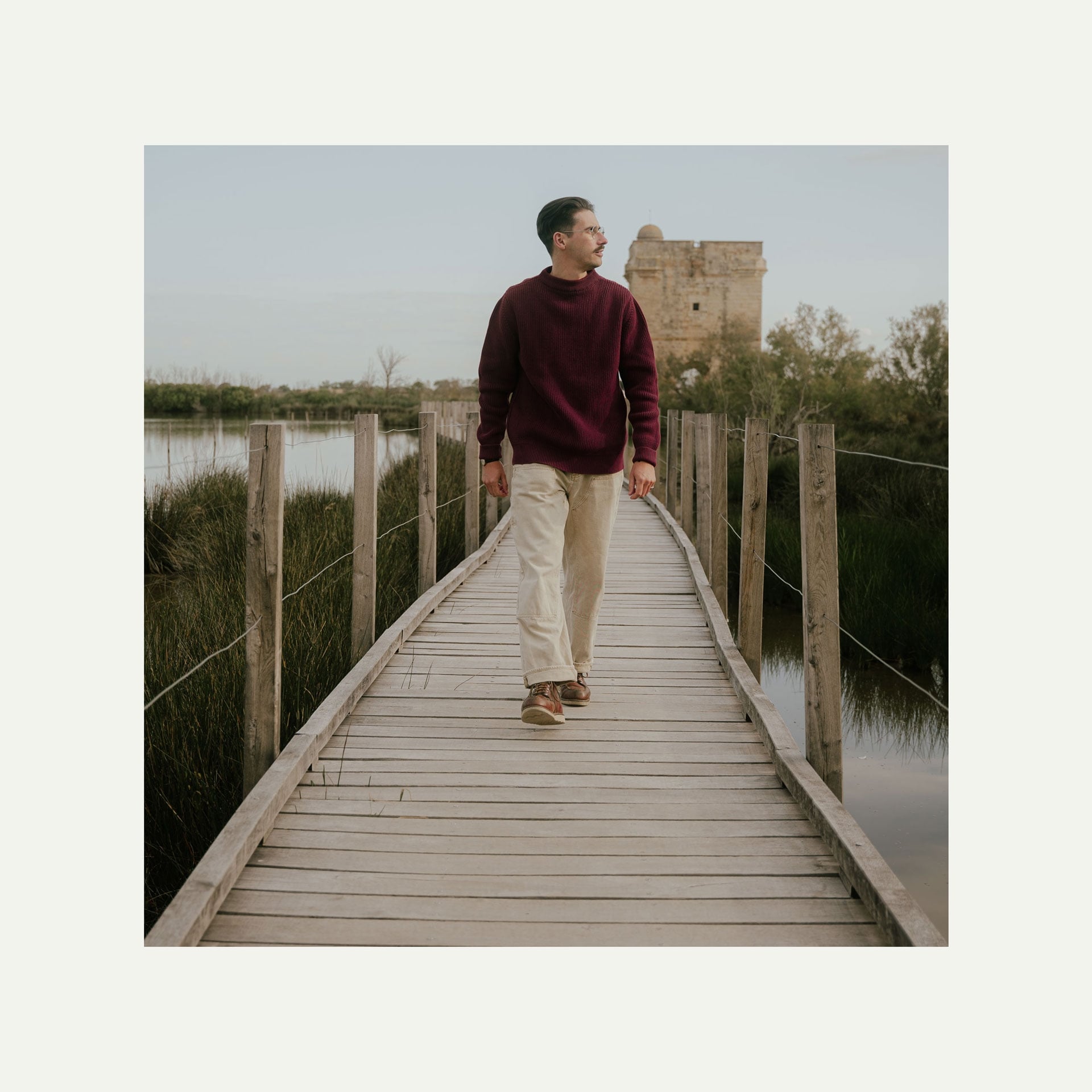 Pull Marin Cancale - Bordeaux (image n°2)