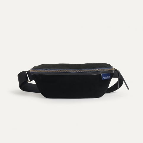 Sac banane Beat 4,5L / Cuir Velours - Noir