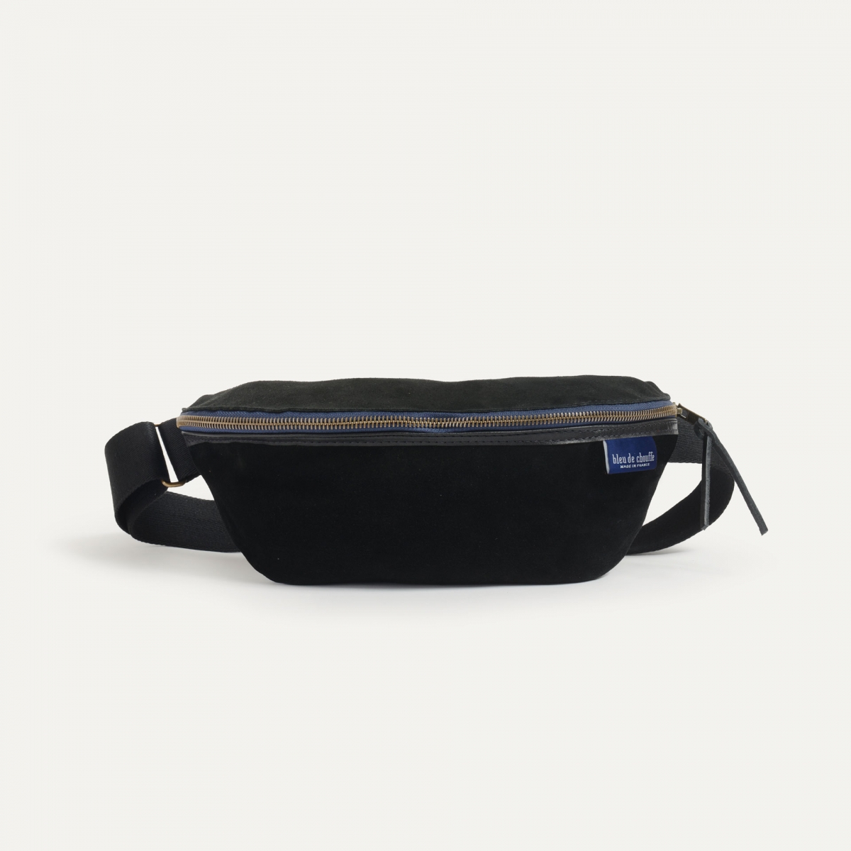 Gürteltasche New Beat / Veloursleder - Schwarz (image n°1)
