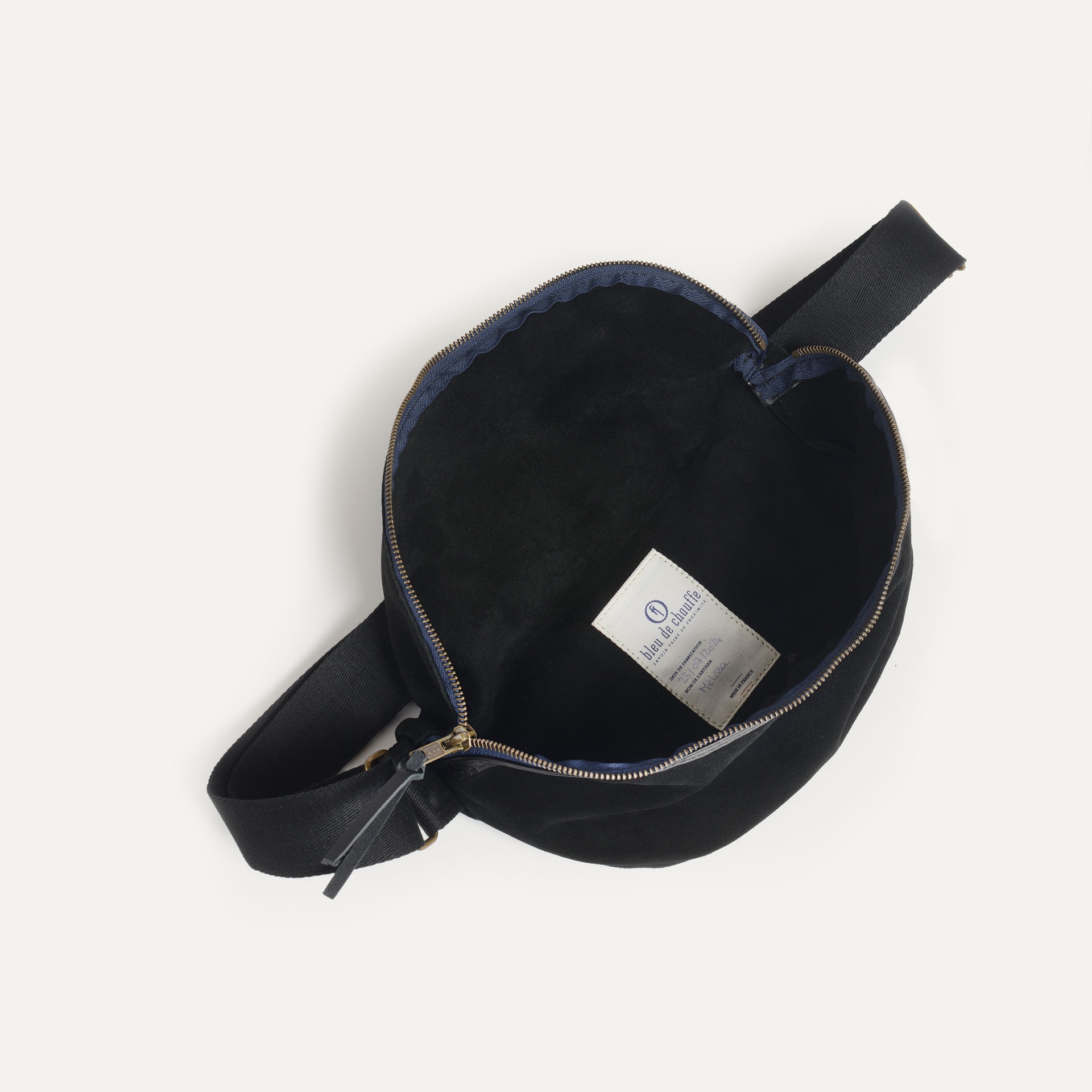 Gürteltasche New Beat / Veloursleder - Schwarz (image n°4)