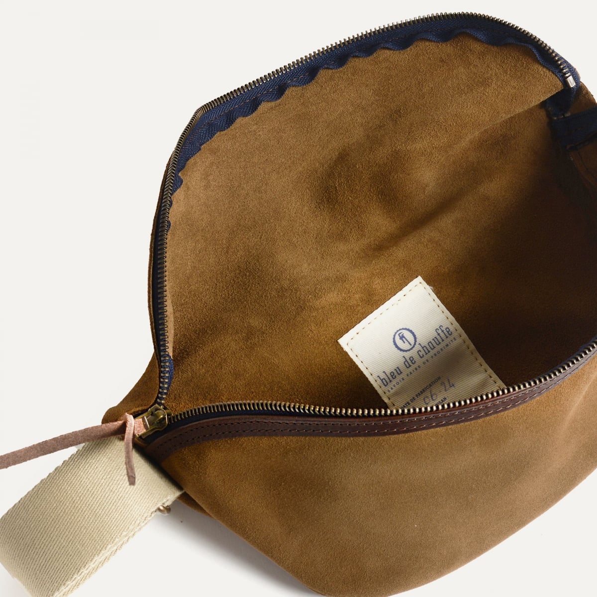 Gürteltasche New Beat / Veloursleder - Haselnussbraun (image n°4)