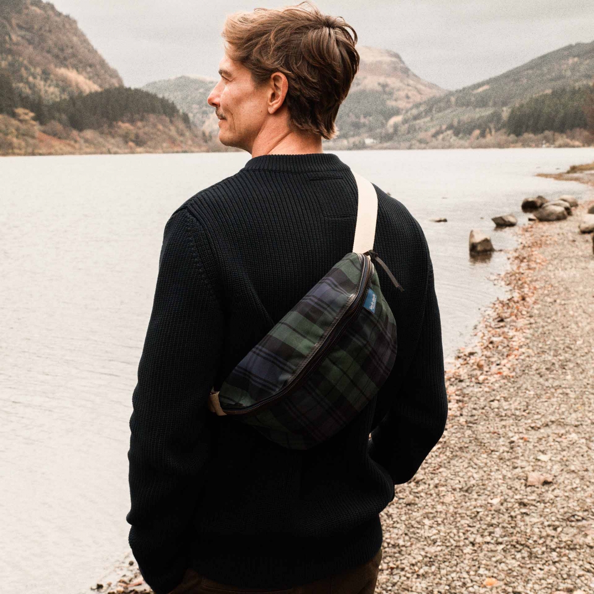 Gürteltasche New Beat XL - Tartan Bleu (image n°3)