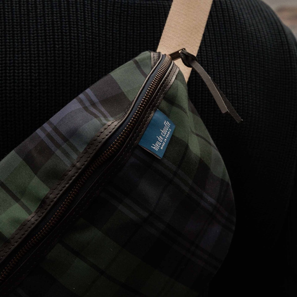 New Beat XL Belt bag - Blue tartan (image n°4)