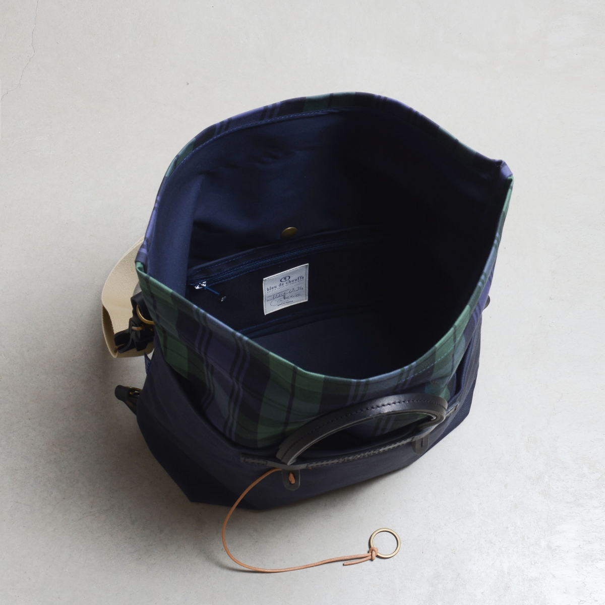 Sac Business Woody - Tartan marine (image n°5)
