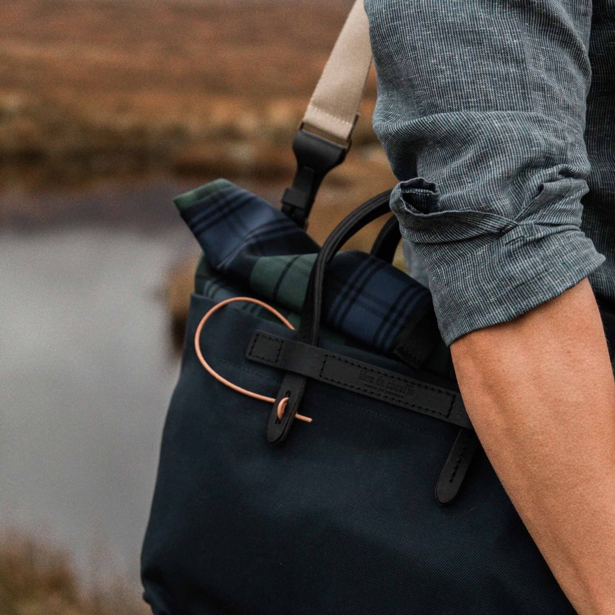 Sac Business Woody - Tartan marine (image n°8)