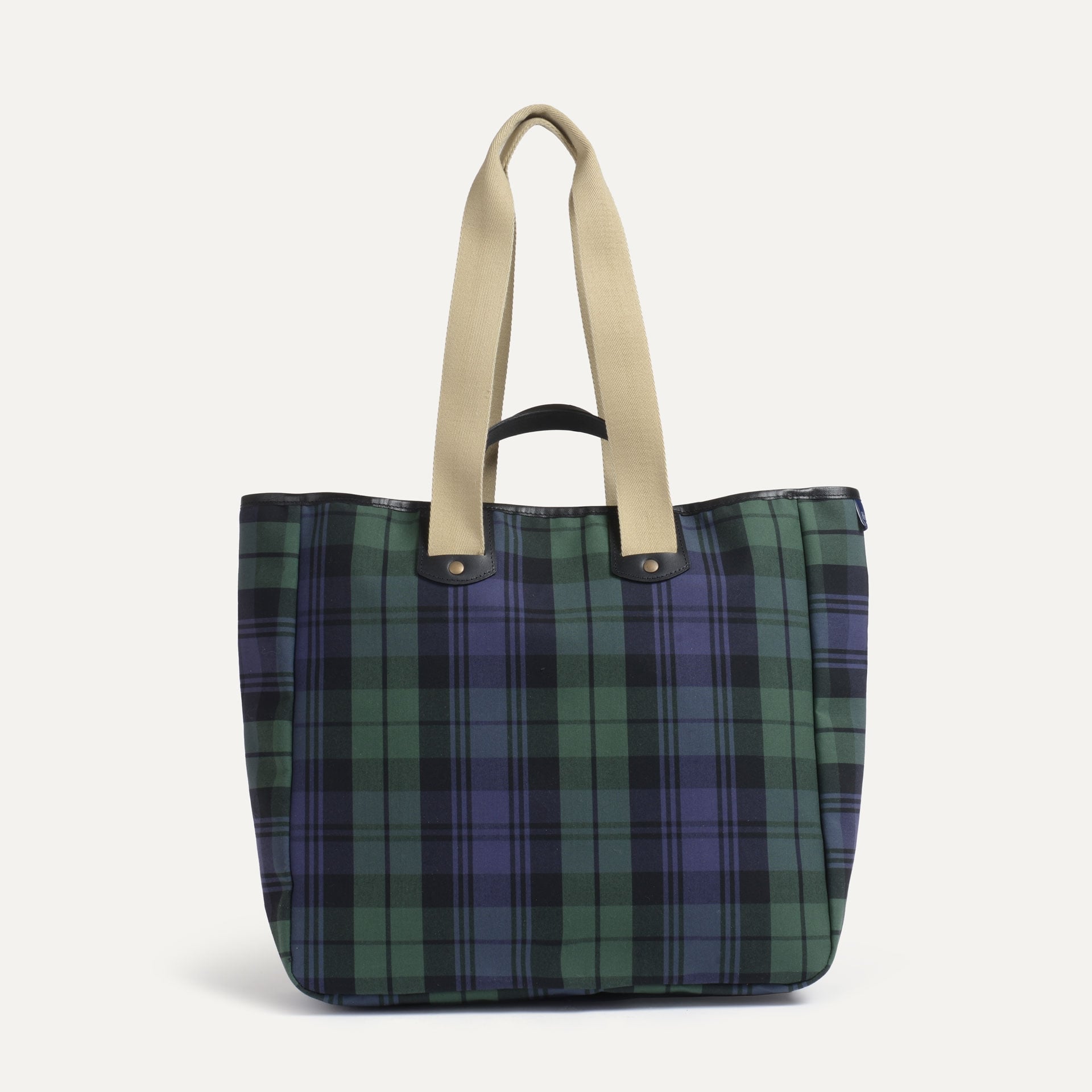Meline Einkaufstasche - Navy Tartan (image n°3)