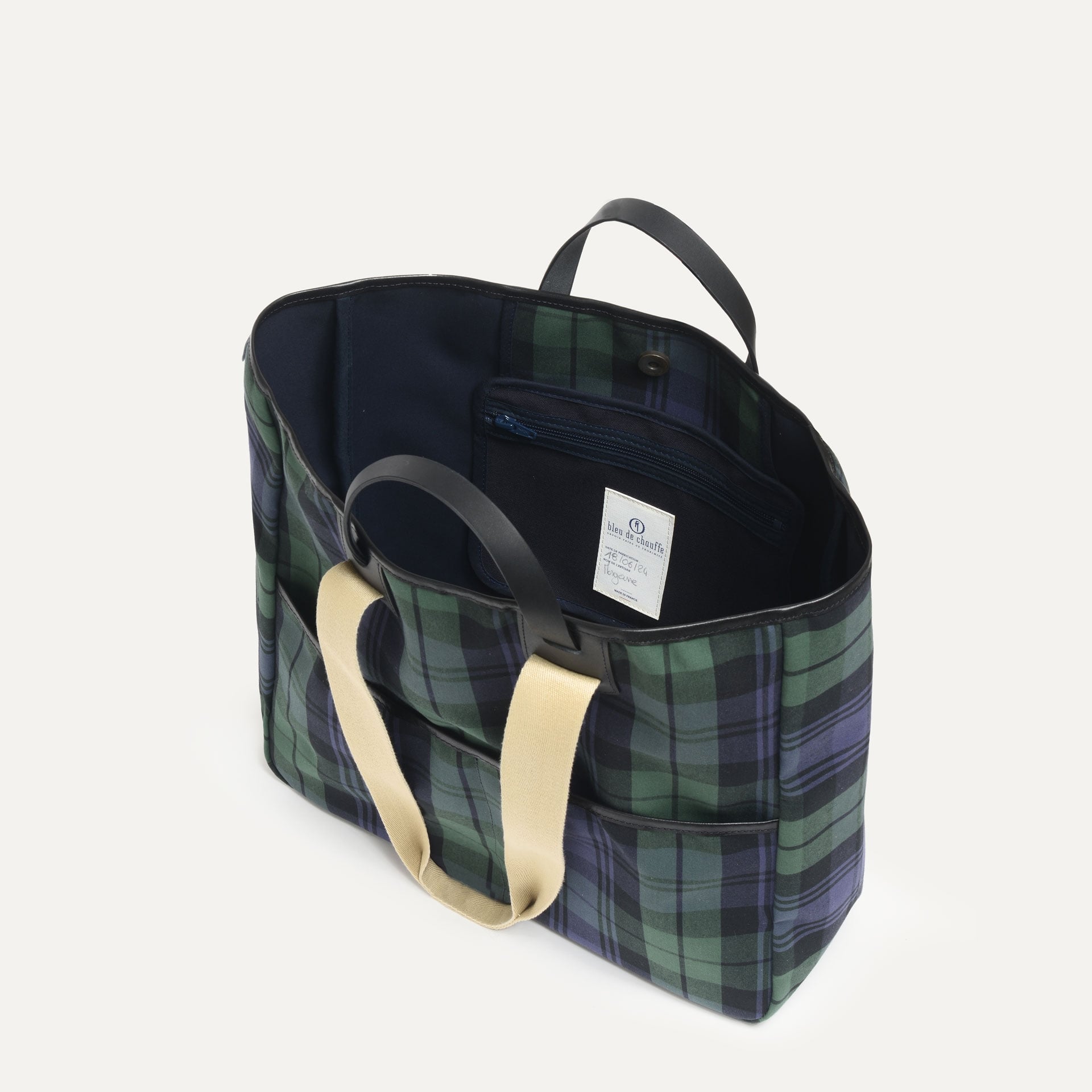 Bolso Meline - Tartán azul marino (imagen n.º 4)