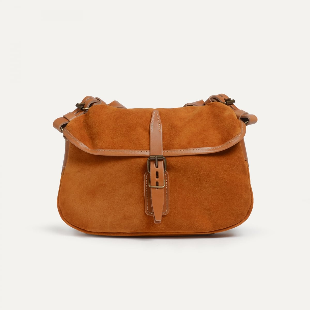 Musette XS Fisherman's bag / Suede - Ocher (image n°1)