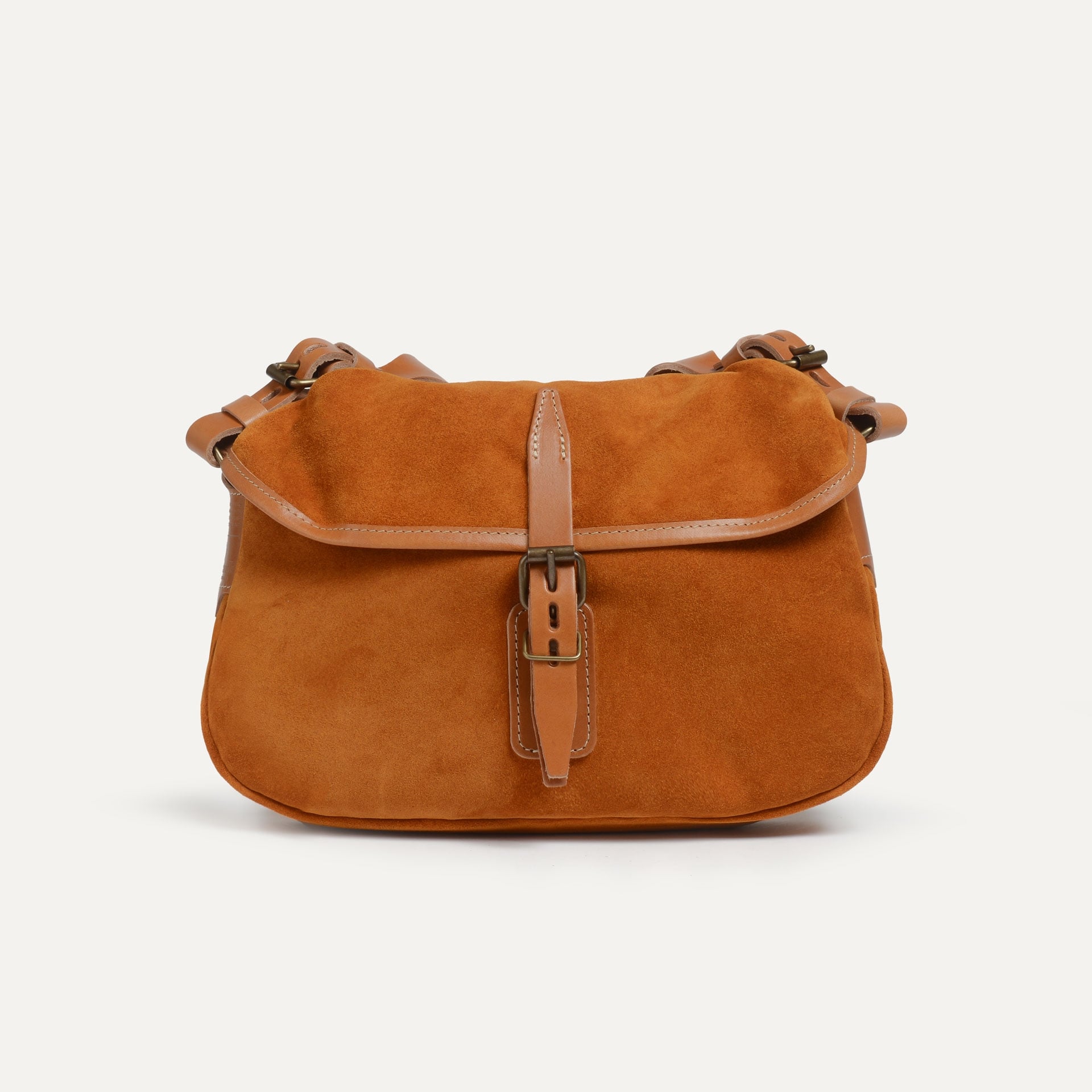 Musette XS Fisherman's bag / Suede - Ocher (image n°1)