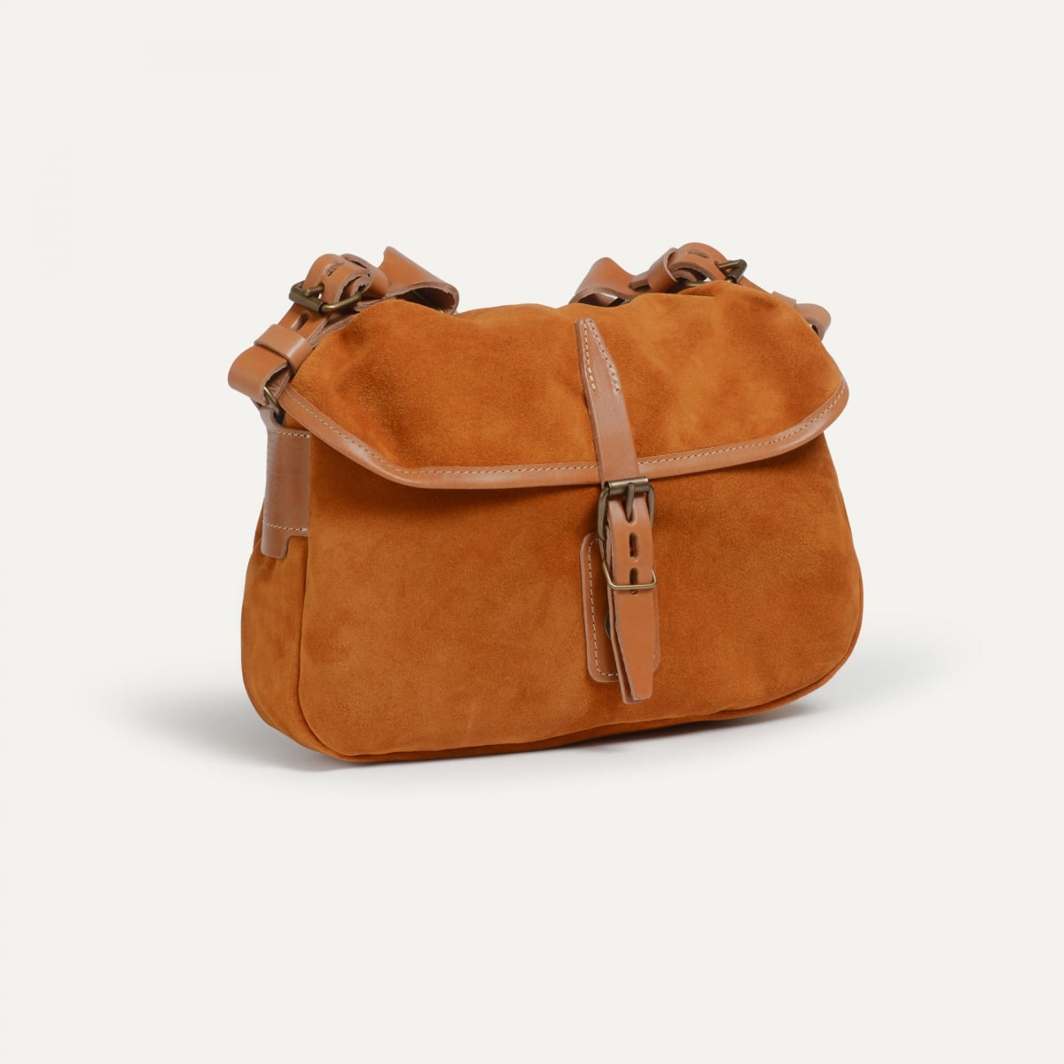 Musette XS Fisherman's bag / Suede - Ocher (image n°3)