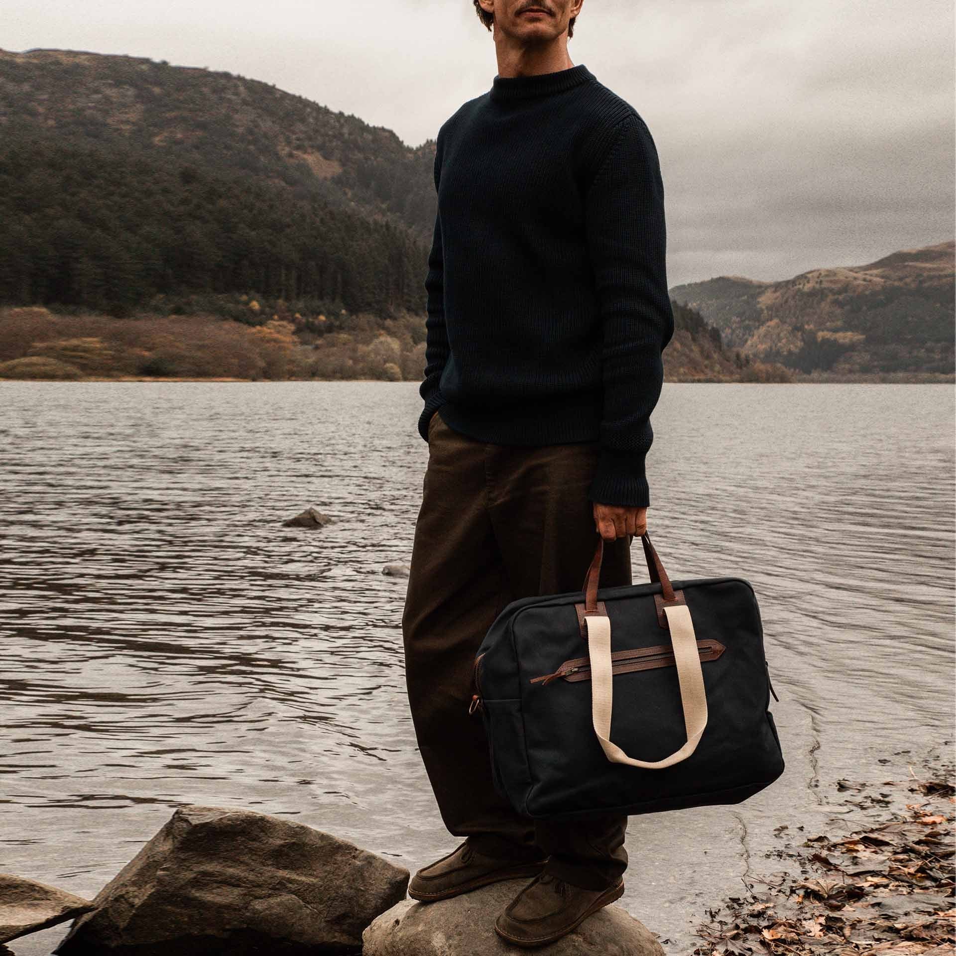 Missak Flieger Reisetasche - Marineblau BM (image n°8)