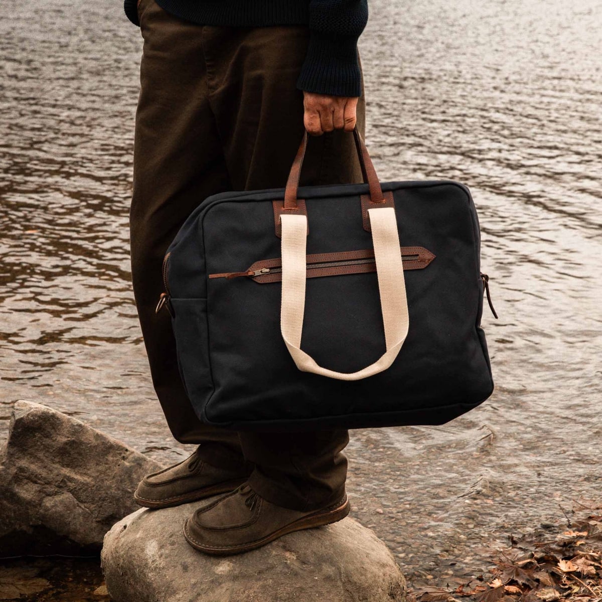 Sac voyage aviateur Missak - Marine BM (image n°7)