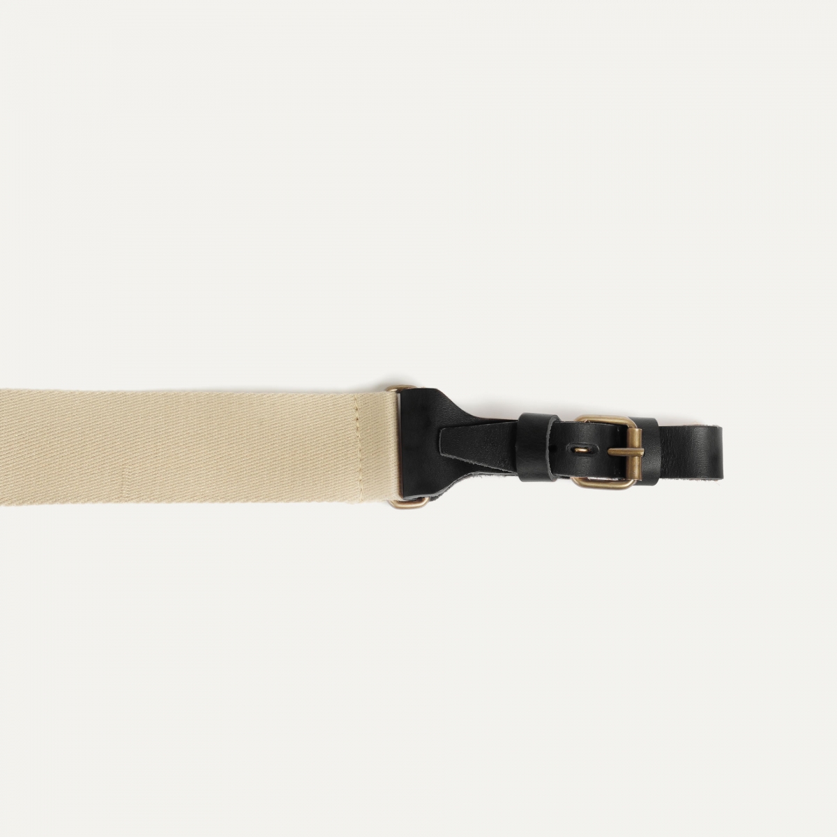 Bretelle amovible woody business - Noir/Beige (image n°2)