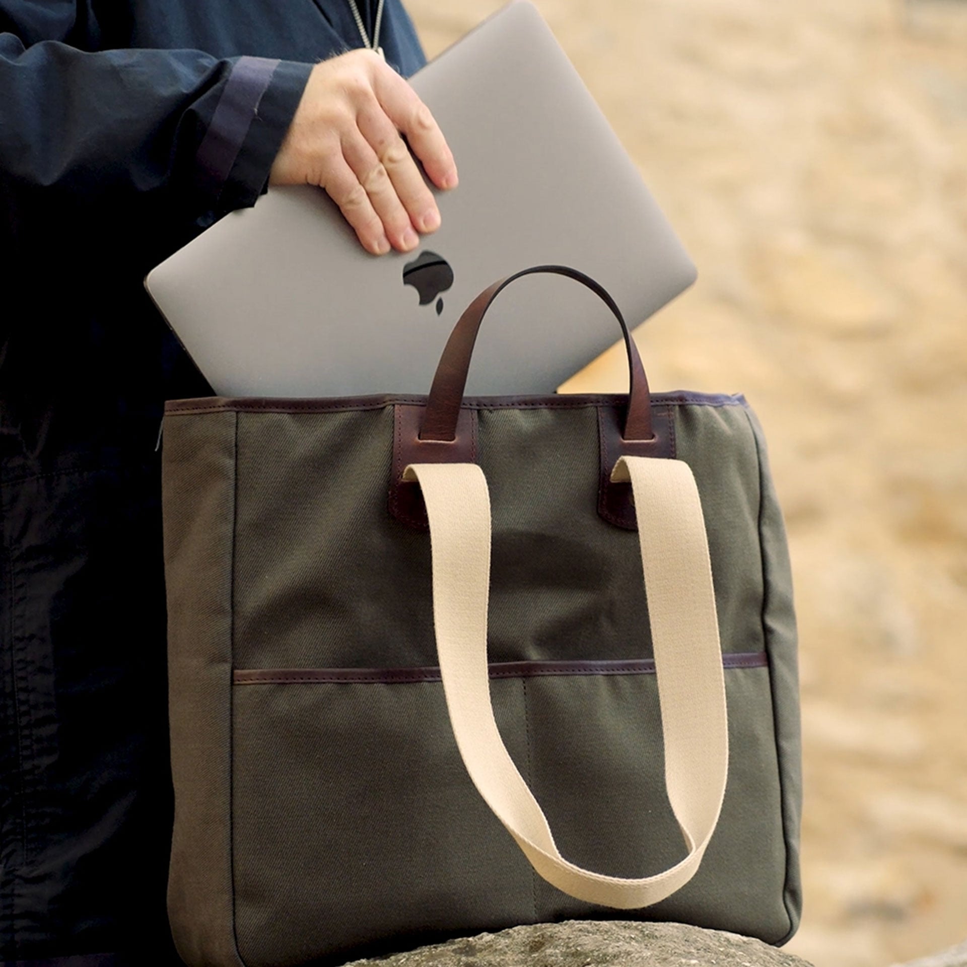  Meline Tote Bag - Khaki BM (image n°8)