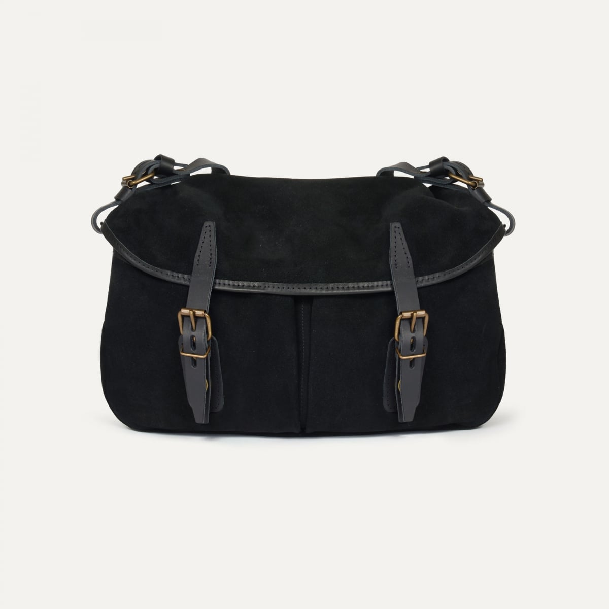 Musette S Fisherman's bag / Suede - Black (image n°1)