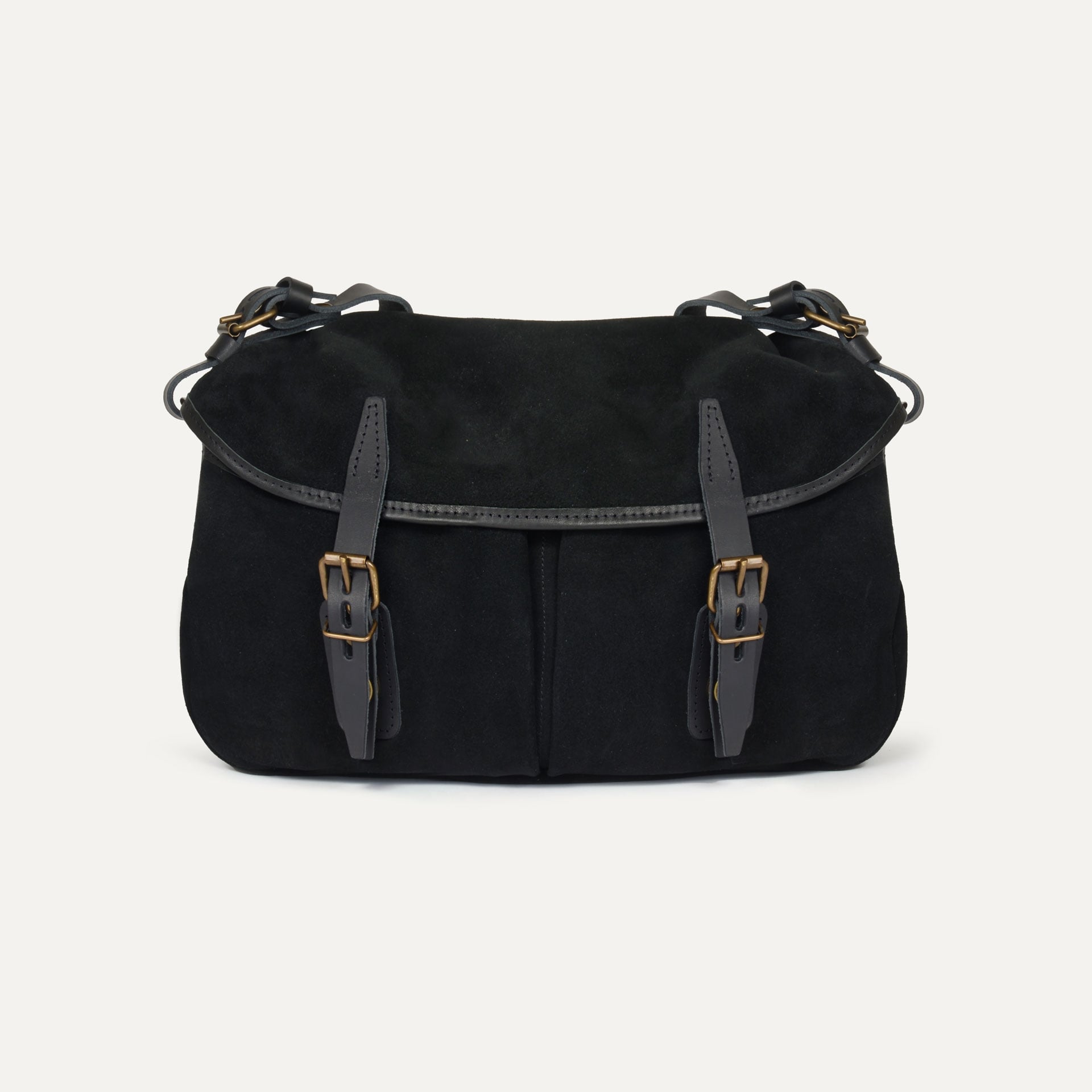 Musette S Fisherman's bag / Suede - Black (image n°1)