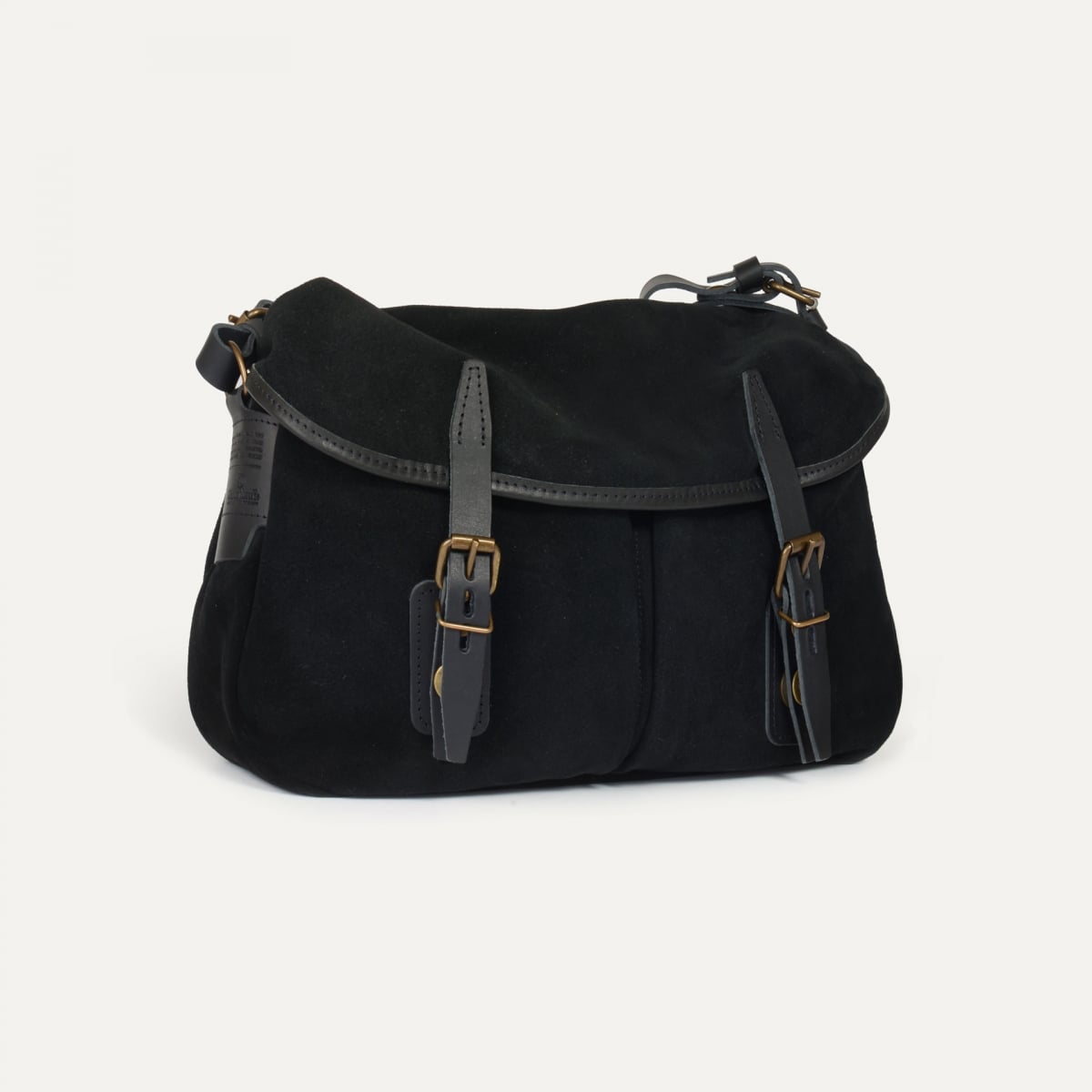 Musette S Fisherman's bag / Suede - Black (image n°2)