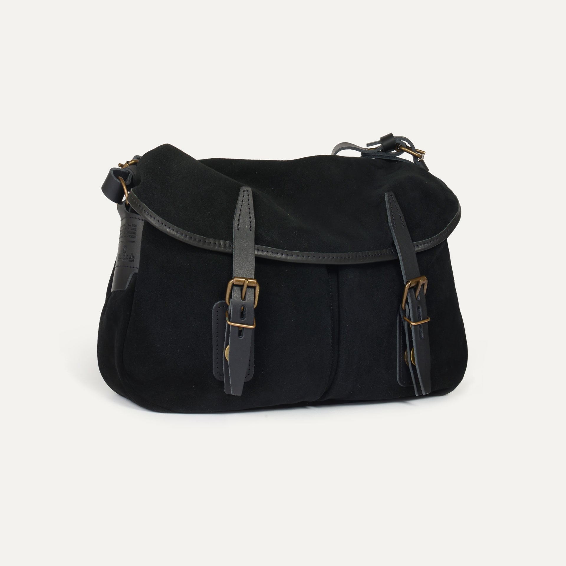 Musette S Fisherman's bag / Suede - Black (image n°2)
