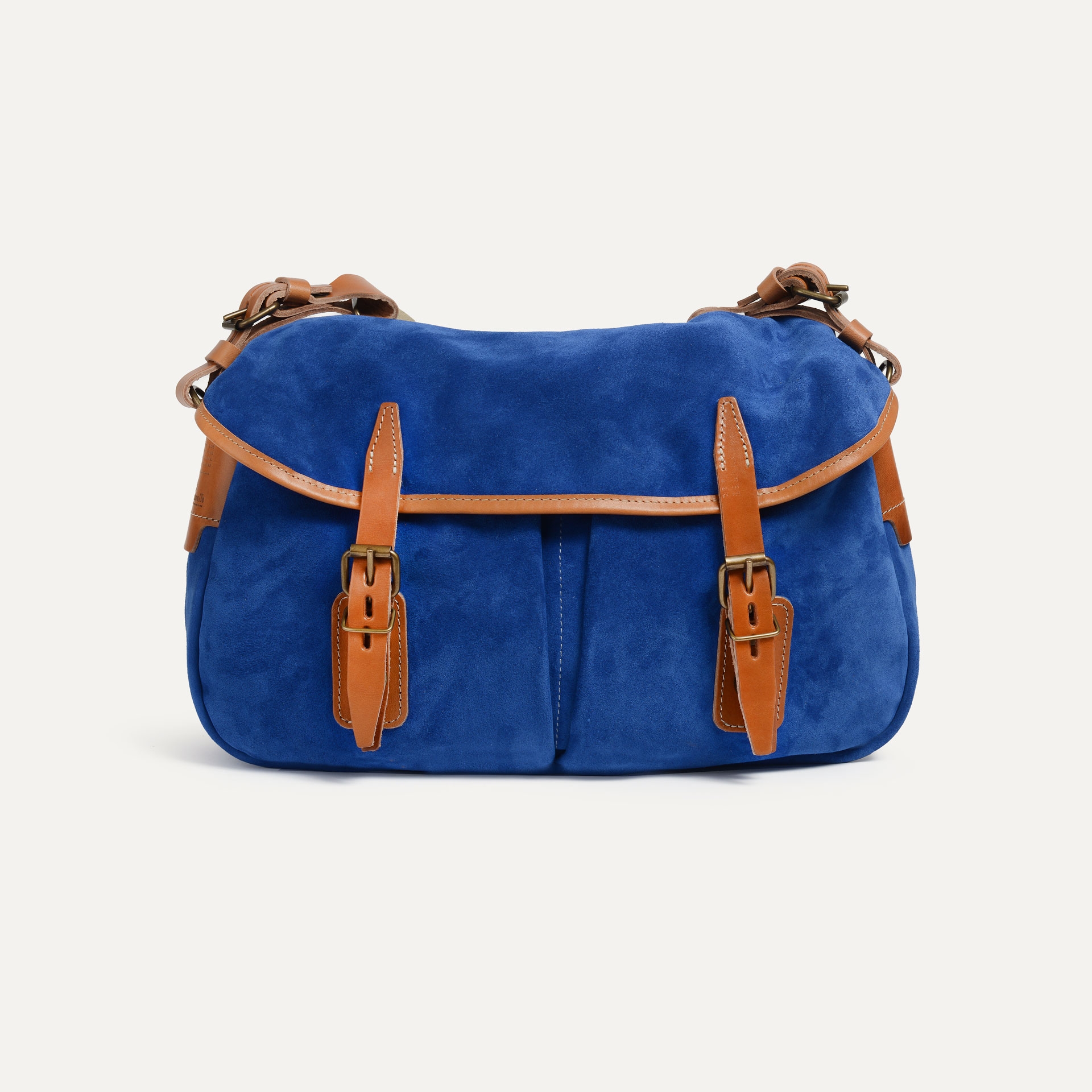 Musette S Fisherman's bag / Suede - Absolute Blue (image n°1)