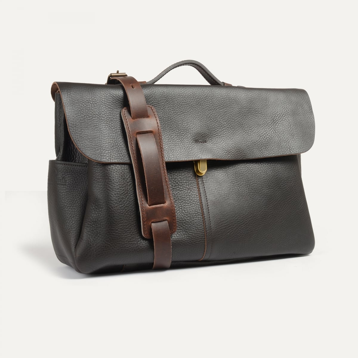 Satchel bag Charles - Dark Brown (image n°1)