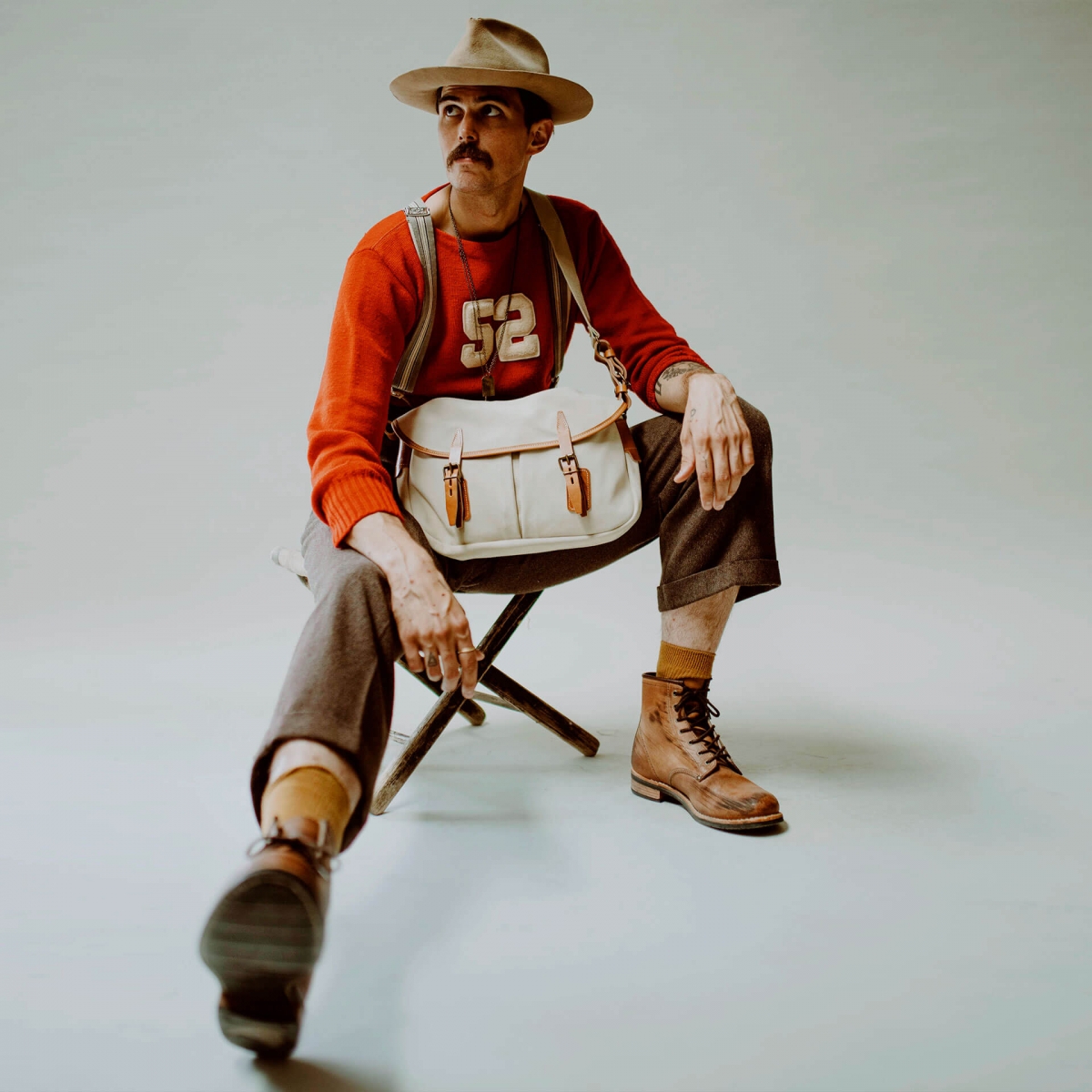 Musette S Fisherman's bag - Ecru (image n°6)