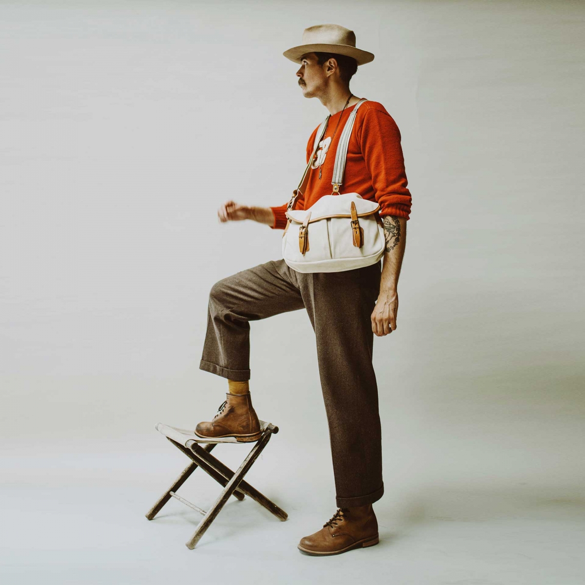Musette S Fisherman's bag - Ecru (image n°7)