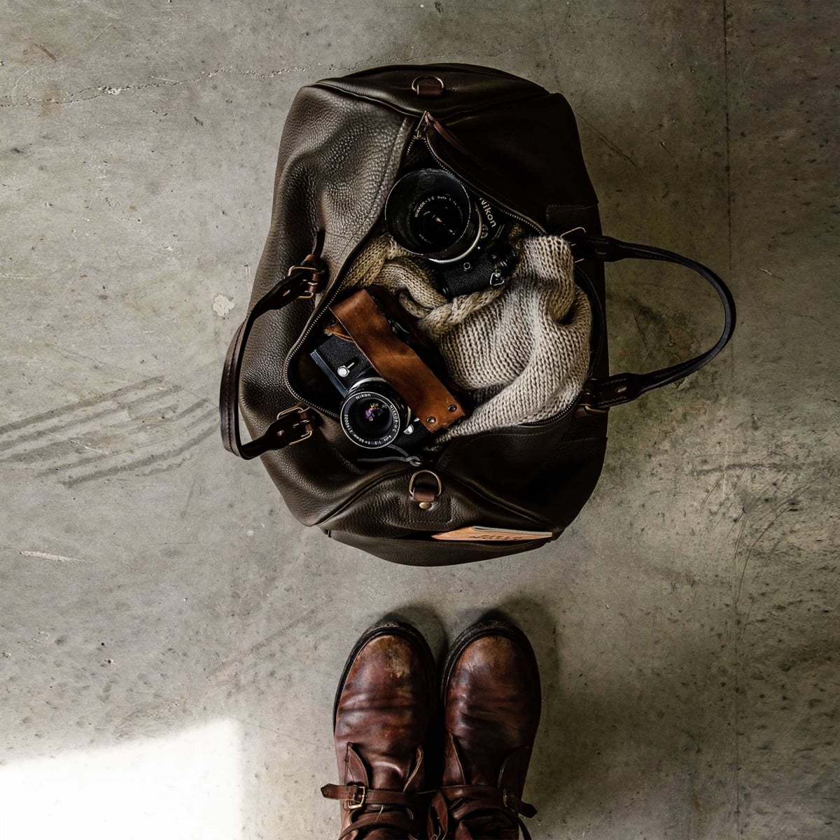 Hobo Travel bag - Brown Khaki (Smog) (image n°5)