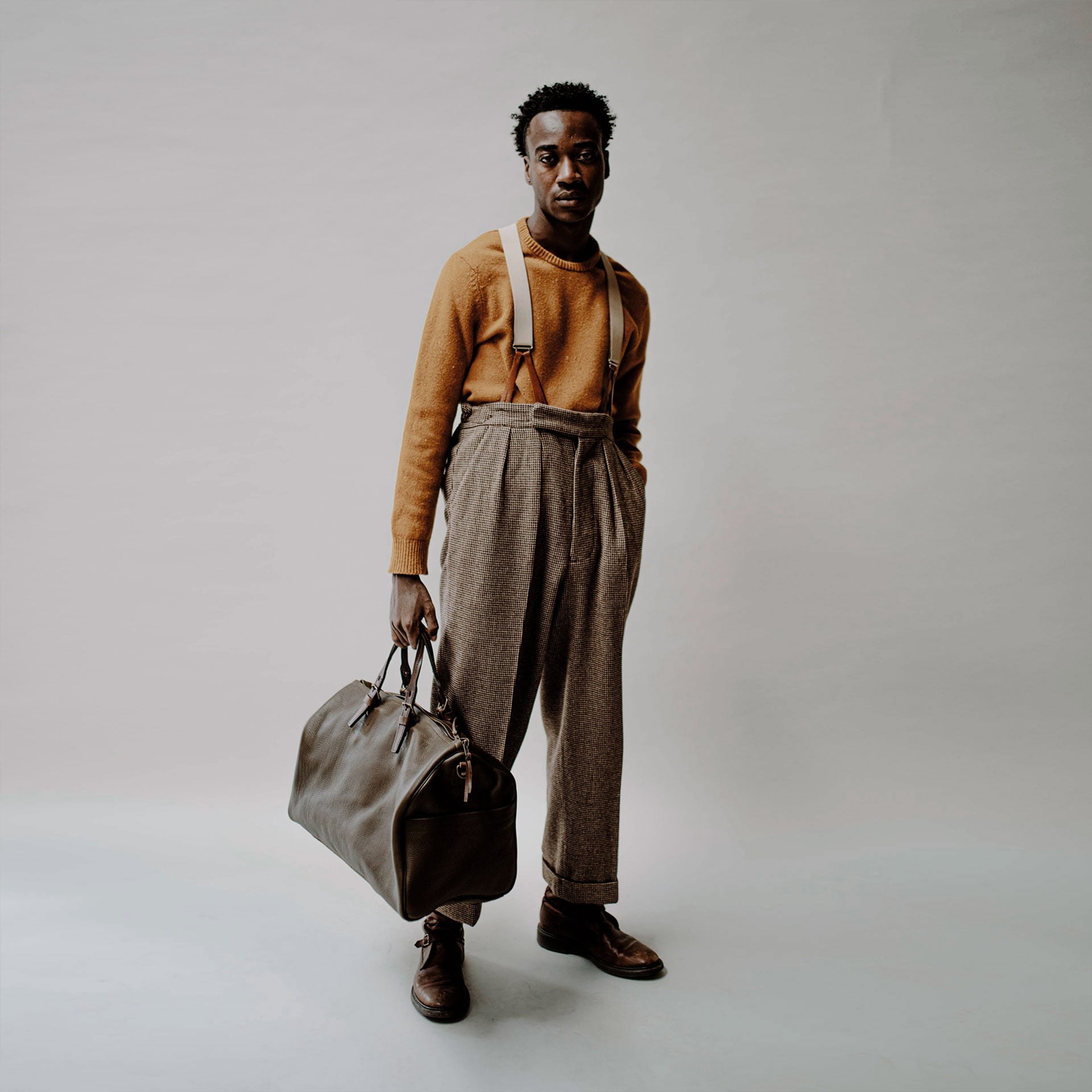 Sac de voyage Hobo - Marron Kaki (Smog) (image n°6)